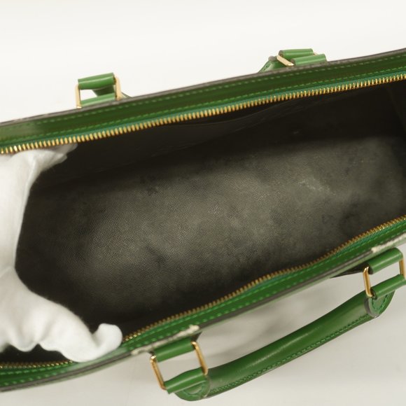 Auth Louis Vuitton Epi Sac Triangle Sac Triangle M52094 Handbag Borneo Green - Picture 4 of 13